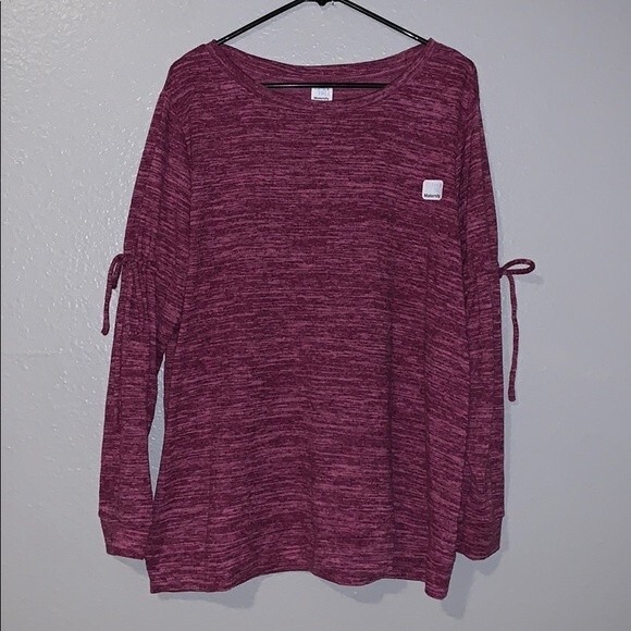 Maternity Cozy Long Sleeve Top Heather Purple XL and XXL - Picture 1 of 5